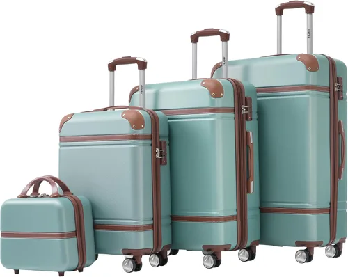 Vista 46 de Merax Equipaje Sets 2 piezas Hardshell 20&28 IN Maleta Set con bolsa de lona