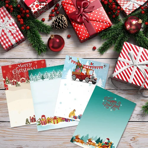 Vista 3 de 300 notas adhesivas de Navidad, bloc de notas de invierno, notas adhesivas de muñeco de nieve, autoadhesivas, extraíbles, divertidos bloc de notas