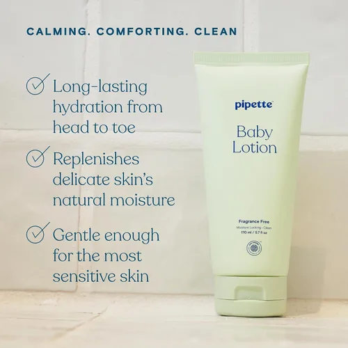 Vista 2 de Pipette Dúo de Lavado y Loción Sin Fragancia, Paquete de 2, Champú para Bebés Sin Fragancia y Gel de Baño, Loción Sin Perfume para Recién Nacidos