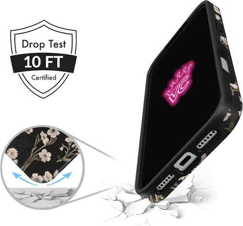 Vista 1063 de VELVET CAVIAR Funda para iPhone 15, compatible con MagSafe, probada contra caídas de 10 pies, fundas protectoras de diseño, leopardo color rosa