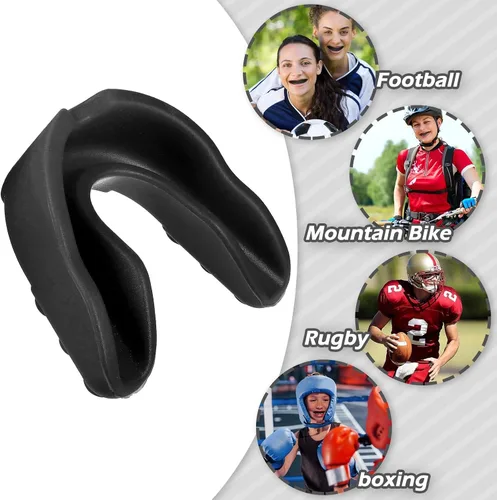 Vista 6 de Frienda - 50 protectores bucales de fútbol a granel juvenil, boquilla deportiva atlética para chicle para hockey, karate, baloncesto, boxeo
