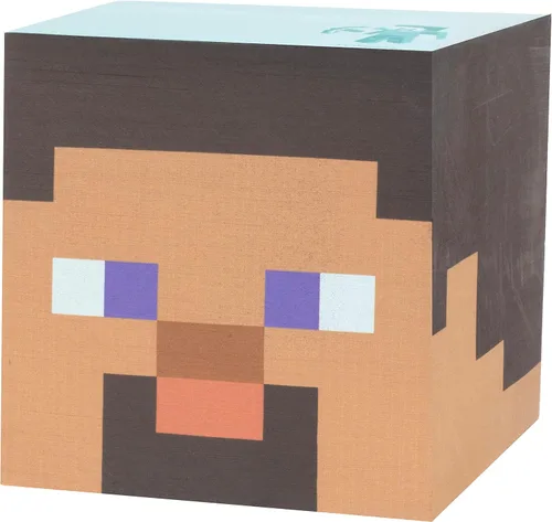 Vista 2 de Minecraft Movie Steve Sticky Note Cube, 800 hojas – Bloc de notas autoadhesiva de 3 x 3 pulgadas – Bloque de notas – Regalo de regreso a la escuela