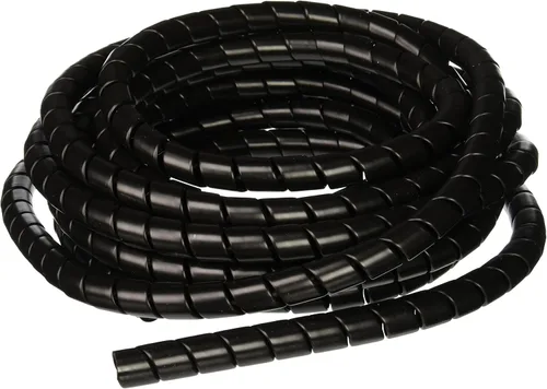 Vista 5 de Caplugs Serie SPPC – Safeplast Safe-Spiral - Envoltura en espiral precortada, manguera y protector de cable, HD-PE negro, diámetro exterior de 0.67