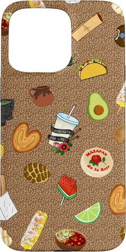 Vista 31 de Brown Antojitos Mexican Food Latino Tacos Pan Dulce - Carcasa para iPhone 17