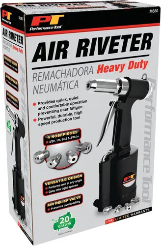 Vista 4 de Performance Tool M680 remachadora hidráulica resistente de 3/16 pulgadas