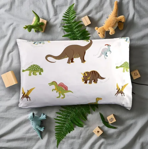 Vista 4 de MAG Juego de 2 fundas de almohada estándar de color blanco, 20 x 26 pulgadas, para niños, adolescentes