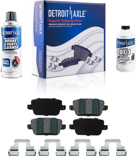 Vista 135 de Detroit Axle - Pastillas de Freno Delantero Izquierdo Reemplazo de Pinza de Disco para Ford Fusion Mazda 6 Lincoln MKZ Mercury Milan 2006-2012