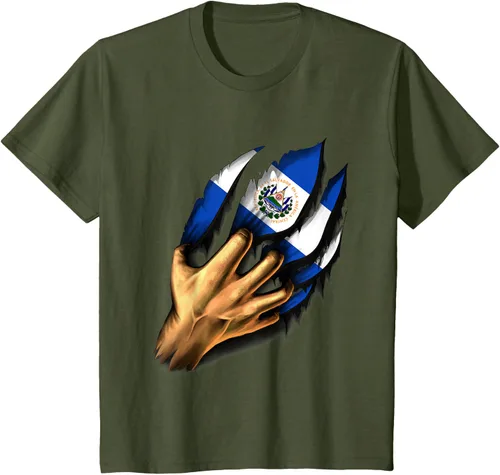 Vista 11 de El salvador bandera camisa salvadoreña en mi