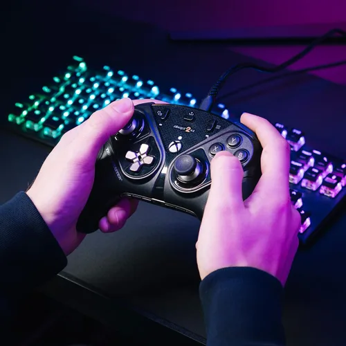 Vista 3 de Thrustmaster ESWAP X2 H.E Modular Hall Effect Controller - No Drift Gamepad with Back Buttons, Hot-Swap Modules, Mechanical Buttons - Compatible