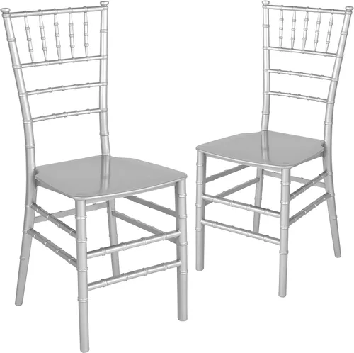 Vista 12 de Flash Furniture Silla Chiavari apilable de resina de caoba serie HERCULES