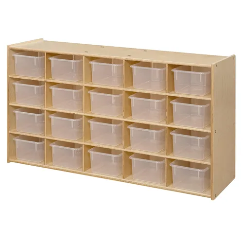 Vista 12 de Contender Estante preescolar Cubby para estante de almacenamiento de aula