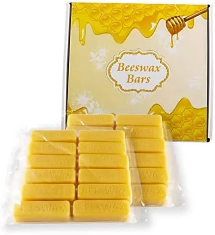 Vista 3 de Barras de cera de abejas 100% de uso general, 24 barras de 1 oz, proyectos de bricolaje, fabricación de velas, esmalte de muebles, manualidades