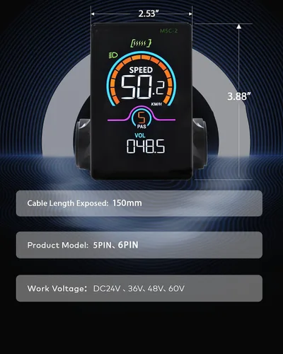 Vista 3 de Pantalla Ebike M5C-2 (BLE)