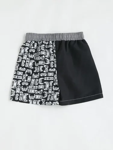 Vista 2 de SOLY HUX Boy's Swim Trunks Shorts Print Swim Trunks Drawstring Waist Beach Board Shorts Bathing Suits