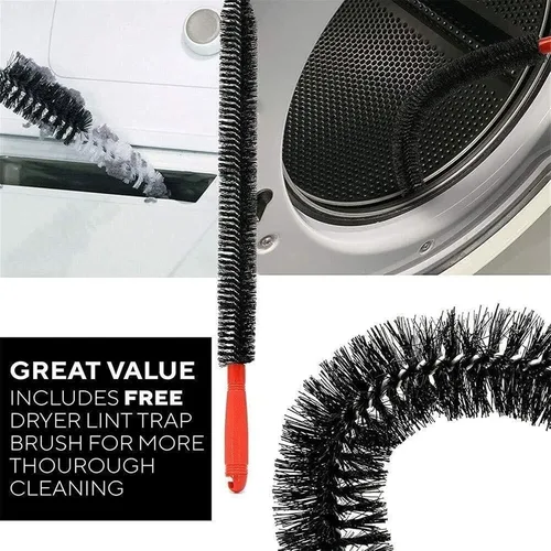 Vista 4 de LIYUN Kit de barrido de chimenea, cepillo de barrido de chimenea, kit de cepillo de limpieza de chimenea, juego de varillas de drenaje de fibra