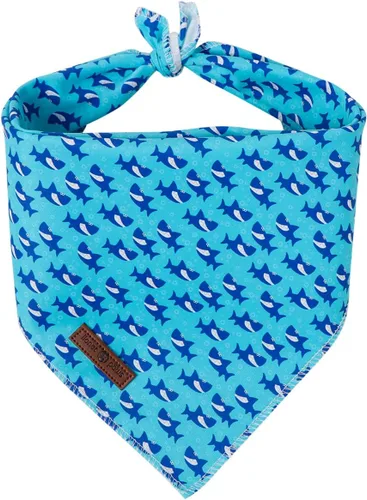 Vista 28 de Lionet Paws Bandana para Perro de Algodón Lavable Pañuelo Bufanda Bandana Triangular para Perros Pequeños Medianos y Grandes Cuadrícula Negra
