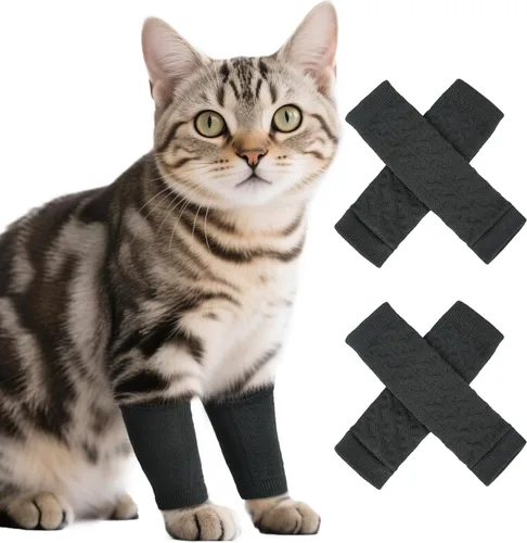 Vista 10 de ROZKITCH Protector de codo para perro, 2 patas delanteras y 2 patas traseras para rodilla, envoltura para codo de mascota, protector para calentar