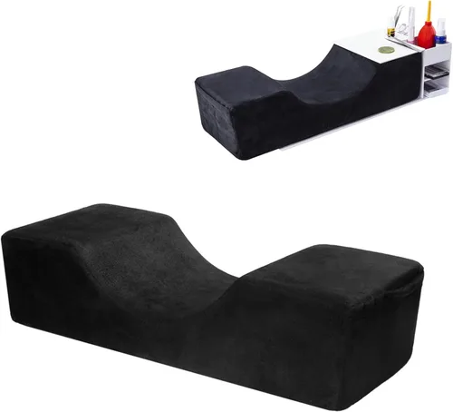 Vista 9 de ZJchao Almohada de cuello con extensión de pestañas en forma de U, almohada de espuma viscoelástica para injerto de extensiones de pestañas