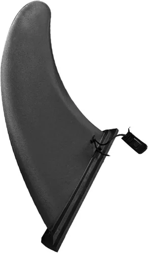 Vista 9 de BESPORTBLE 1 unid aleta inflable desmontable para tabla de surf ligero negro Sup Slide grande pescado aleta agua para paddleboarding