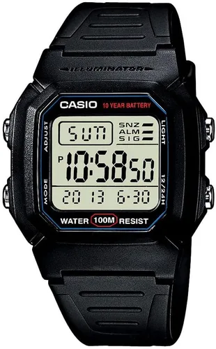 Vista 2 de Casio W800HG Series Mens Digital Watch 100 Meter Water Resistance Multi Function Alarm 100 SEC Stopwatch Auto Calendar Countdown Timer LED