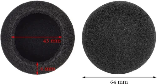Vista 2 de 10 X auriculares auriculares espuma almohadilla de oído cubierta 2.520 in