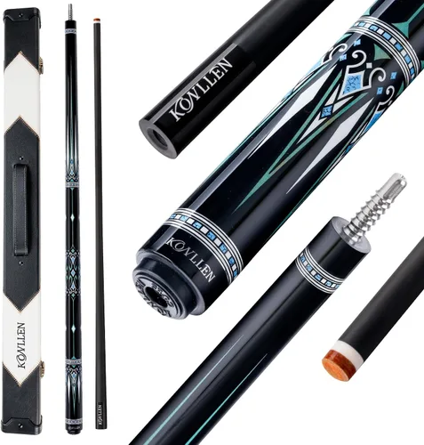 Vista 17 de KONLLEN Carbon Fiber Pool Cue 2.0 – 58" Low Deflection Performance Cue for Improved Accuracy & Consistency, 12.5mm Tip, Pro Taper