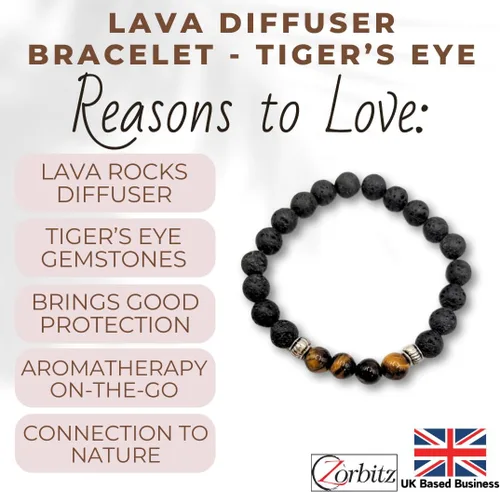 Vista 2 de zorbitz Protección Difusor de lava pulsera, café, 7