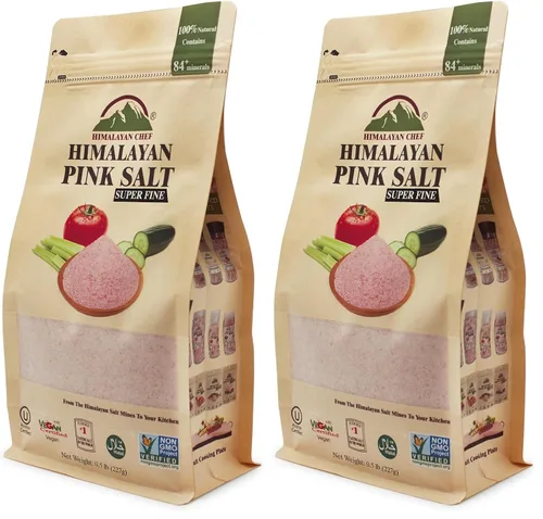 Vista 10 de Himalayan Chef Grano fino de sal rosa, 8 onzas