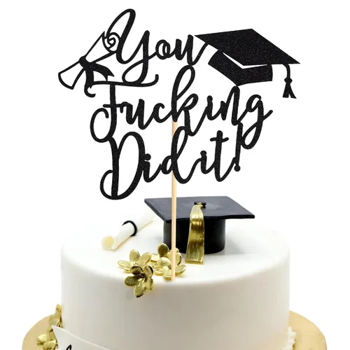 Vista 7 de Arthsdite 1 pieza Adorno para Tarta de Felicitación - Adorno de Tarta de Graduación - 2025 Suministros de Decoración para Fiesta de Graduación