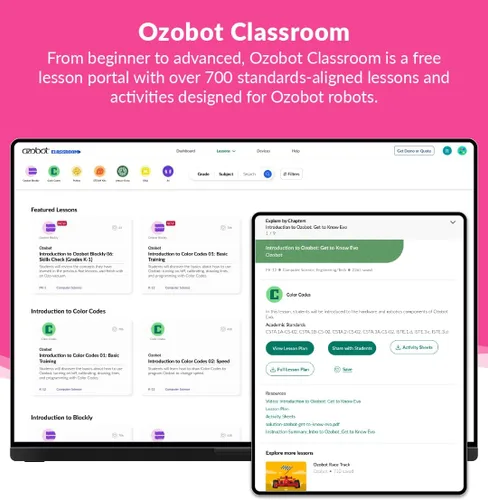 Vista 5 de Kit de Imanes de Código de Color Ozobot Movimientos Especiales, Herramienta de Aprendizaje de Programación Interactiva para Niños de 3 años