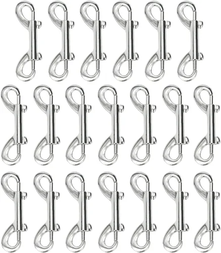 Vista 10 de Clips de metal de doble extremo para cadena de gatillo de perno para cubo de agua, cubo de alimentación de mascotas, correa para perros agrícolas