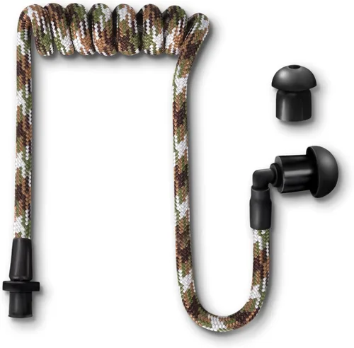 Vista 21 de Tubeez Walkie Talkie Auricular con tapones negros para los oídos – Tubo roscado de bloqueo de humedad que se adapta a cualquier auricular de radio