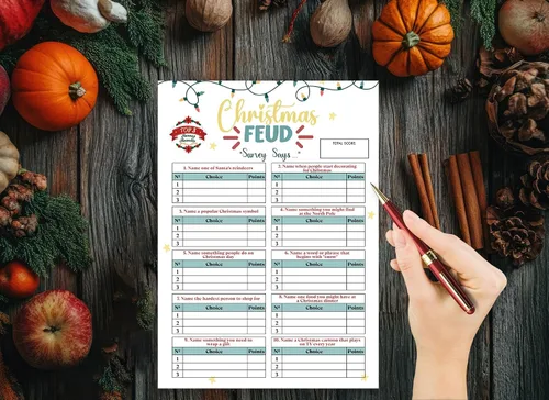 Vista 3 de Juego de mesa de Navidad para familia, juegos familiares, juegos de formación de equipos para adultos, juego para familias, oficina, clase, reunión