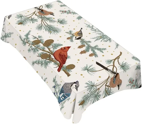 Vista 18 de TKS MITLAN Mantel rectangular de vaca o caballo, 52 x 70 pulgadas, con manchas marrones, piel de animal, estampado de caballo de vaca, mantel