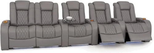 Vista 23 de Seatcraft Asientos de cine en casa Virtuoso LT Tawny Single reclinable Leonado