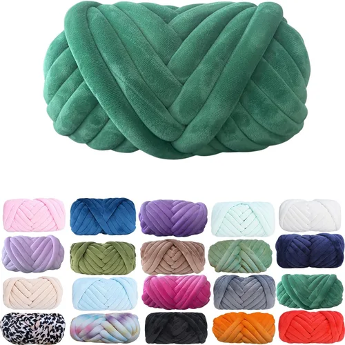 Vista 7 de Hilo de Algodón Grueso para Tejer con los Brazos Crochet Super Saver Jumbo Gigante Voluminoso Premier Hilo para Hacer Mantas para Casa de Mascotas