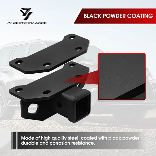Vista 5 de JY PERFORMANCE Enganche de remolque para Lexus GX460 2010-2024, Clase 3 III de 2 pulgadas (placa de ajuste incluida)