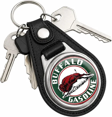 Vista 25 de Brotherhood Round Key Chain for Vintage Motor Oil, Petroleum, and