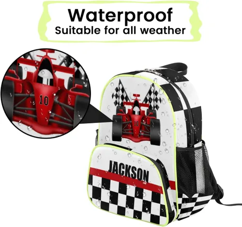 Vista 4 de Mochila personalizada para niños pequeños, mini mochilas personalizadas para preescolar, mochila escolar para niños y niñas, camión volquete, Opción