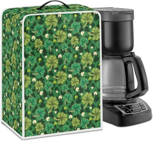 Vista 20 de Funda para cafetera, poliéster, azul, se adapta a la mayoría de máquinas de café estándar, protector resistente al polvo, huellas dactilares