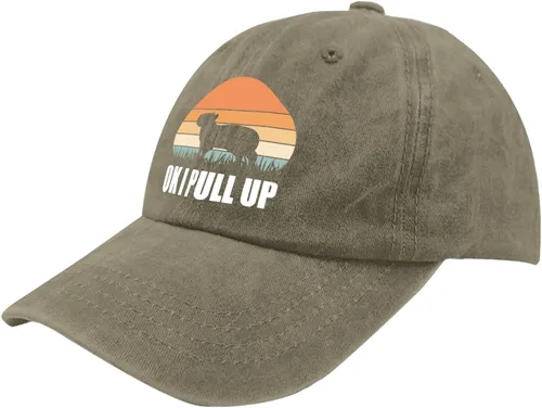 Vista 2 de devor Baseball Caps Ok I Pull Up Baseball Cap for Men Funny Denim Dad Hats Adjustable