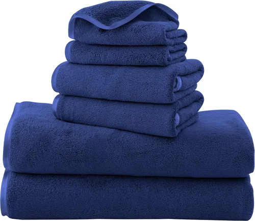 Vista 24 de TENSTARS Toallas de baño de seda con dobladillo para liquidación de baño - 27 x 55 pulgadas - Ligeras, delgadas, de secado rápido - Toalla