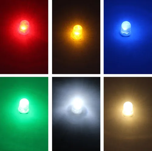 Vista 5 de 10pcs E10 Tornillo DC3V Punto Rojo Led Bombilla Lámparas de Luz +10pcs E10 Base (DC3V, Rojo)