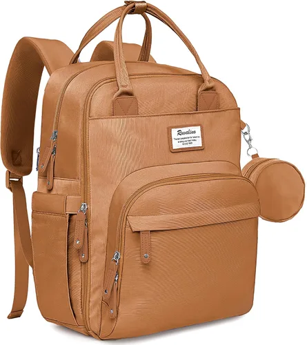 Vista 13 de RUVALINO Mochila para Pañales - Bolsa de Bebé Expandible con hasta 50% Más de Capacidad - Bolsa de Artículos Esenciales para Bebé con Cambiador