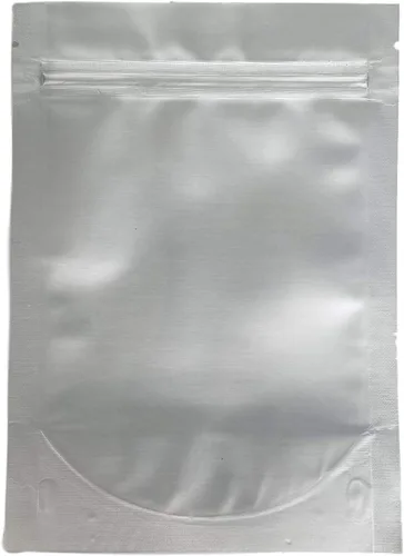Vista 3 de Bolsas/bolsas resellables de Mylar de pie, 7.5 mil, 5 x 7 x 3 pulgadas, bolsa de refuerzo forrada de aluminio genuino para alimentos a largo plazo
