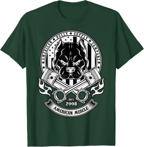 Vista 41 de American Muscle - Camiseta de cabeza dura Pit Bull American Bully, Negro, S