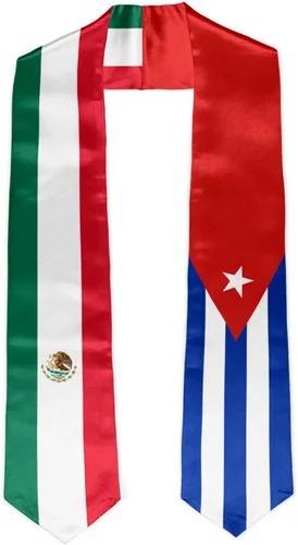 Vista 12 de Banda de estola de graduación con la bandera de Colombia de Estados Unidos, estola de graduación, regalo de graduación