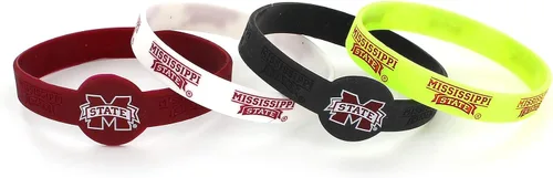 Vista 19 de aminco NCAA unisex-adult Silicone Bracelet (4-Pack)