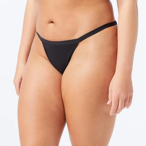 Vista 2 de Tienda Essentials Ropa interior de tanga de algodón para mujer paquete de 6
