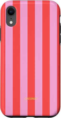 Vista 25 de Funda de rayas rojas rosas para iPhone 17